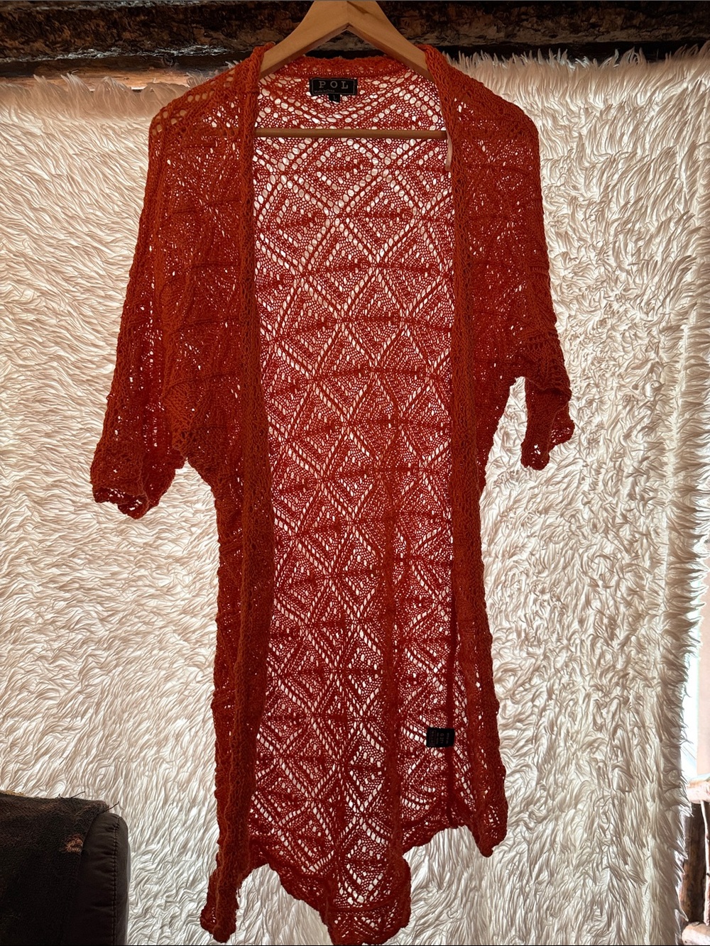 POL Crochet Cardigan Size Large